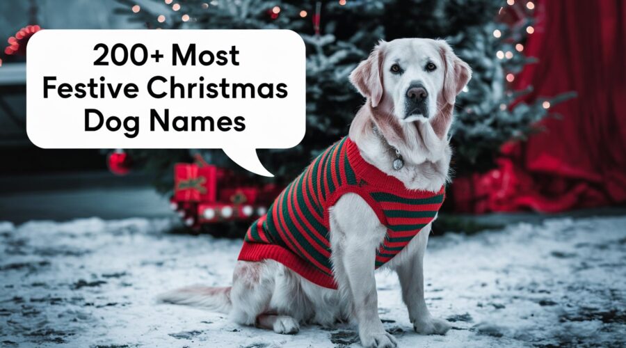 200+ Most Festive Christmas Dog Names